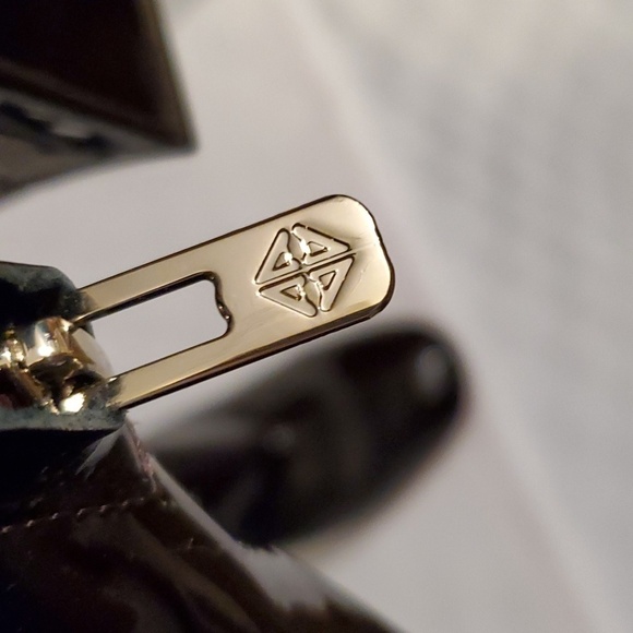 ANTONIO MELANI Black Patent Leather Aalin Block Heel Booties - Picture 8 of 10